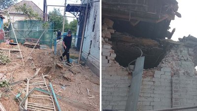 Наслідки атаки російських військ по Біленькому на Запоріжжі