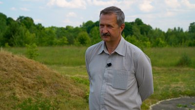Археолог Юрій Ситий на Гончарівці Археолог Юрій Ситий на Гончарівці