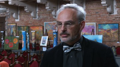 Ведучий укціону "Артефакти мужності" Тарас Косович Ведучий укціону "Артефакти мужності" Тарас Косович