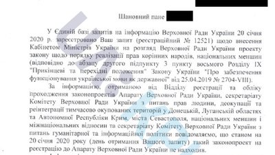 Кабмін провалив подачу законопроекту про мови корінних народів