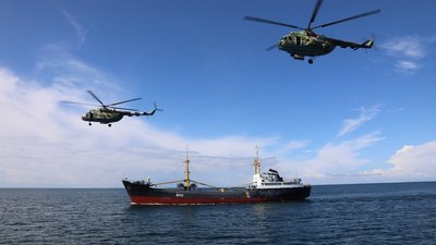 У Чорному морі відбулися навчання корабельно-десантної групи ВМС У Чорному морі відбулися навчання корабельно-десантної групи ВМС