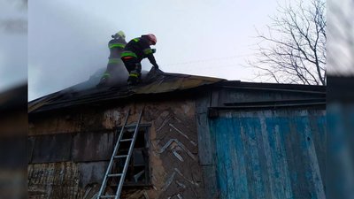 Процес гасіння пожежі на Чернігівщині Процес гасіння пожежі на Чернігівщині