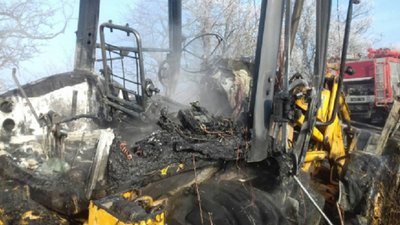 У Бороняві на Закарпатті горів трактор У Бороняві на Закарпатті горів трактор