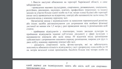 На Харківщині заборонили масові заходи через погіршення ситуації з COVID На Харківщині заборонили масові заходи через погіршення ситуації з COVID