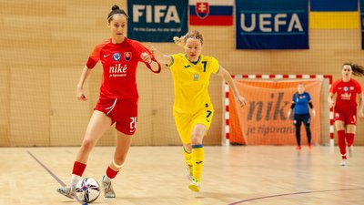 Юлія Титова жіноча збірна України з футзалу товариський матч зі Словаччиною 2023 Юлія Титова жіноча збірна України з футзалу товариський матч зі Словаччиною 2023