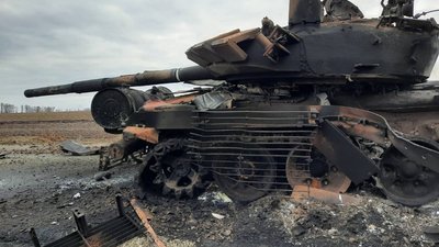 Біля Прилук розбили танкову роту російської армії