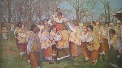 Святкування Великодня в українському живописі Святкування Великодня в українському живописі