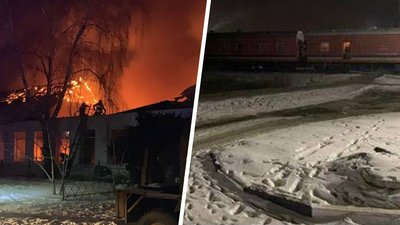 Пів сотні рятувальників та спецпотяг: пожежу на підприємстві в Пісочині гасили усю ніч Пів сотні рятувальників та спецпотяг: пожежу на підприємстві в Пісочині гасили усю ніч