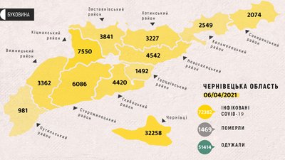 COVID-19 на Буковині: за добу шпиталізували понад сто людей, 16 — померли COVID-19 на Буковині: за добу шпиталізували понад сто людей, 16 — померли