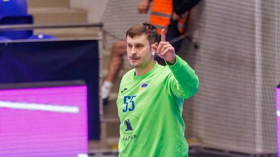 Геннадій Комок - голкіпер збірної України з гандболу Геннадій Комок - голкіпер збірної України з гандболу