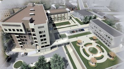Ескіз будівництва кардіоцентру в Полтаві Ескіз будівництва кардіоцентру в Полтаві