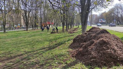 У Полтаві містяни долучилися до прибирання вулиць У Полтаві містяни долучилися до прибирання вулиць