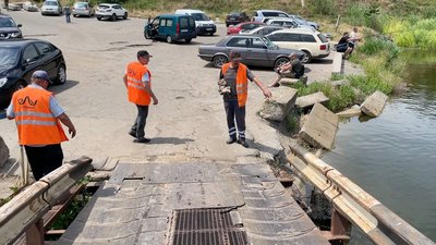 Підняття рівня води на Миколаївщині пошкоджує мости Підняття рівня води на Миколаївщині пошкоджує мости