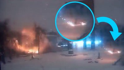 Момент падіння дрона на дитячий майданчик у Львові