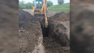 На місці знешкодження вибухонебезпечних залишків ракети На місці знешкодження вибухонебезпечних залишків ракети