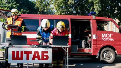 У Полтаві рятувальники з медиками провели спільні тренування