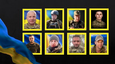 Портрети восьми загиблих військових з Рівненщини