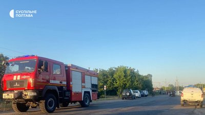 На Полтавщині загорівся військовий автомобіль з боєкомплектом На Полтавщині загорівся військовий автомобіль з боєкомплектом