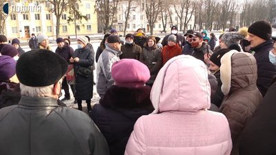 У Хмельницькому на майдані Незалежності відбулася акція протесту проти підняття тарифів