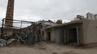 Зруйнована росіянами котельня в Ізюмі Зруйнована росіянами котельня в Ізюмі