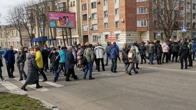 Перекрили рух транспорту Перекрили рух транспорту
