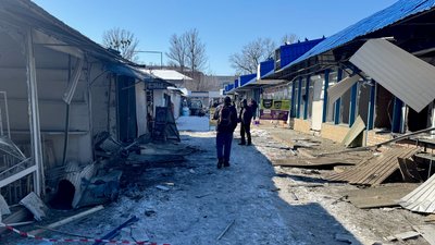 Удар по ринку у Слов'янську 22 лютого 2026 року