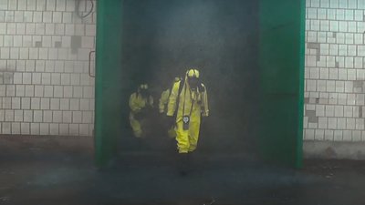 Вінницькі рятувальники ліквідовували наслідки умовного викиду хлору