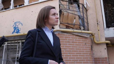 Президентка Молдови прибула до Києва та відвідала деокуповані міста Київщини