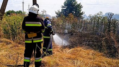 Миколаївські рятувальники ліквідували пожежу на відкритій території