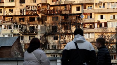 Наслідки російського обстрілу Києва в ніч на 14 листопада 2025 року