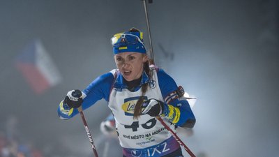 Ірина Петренко на чемпіонаті світу з біатлону