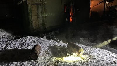 В селі на Закарпатті горів хлів, в якому зберігали газові балони В селі на Закарпатті горів хлів, в якому зберігали газові балони