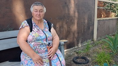 Жителька Циркунів Ганна Бобро. Червень 2023 року. Фото: Лариса Говина/Суспільне Харків Жителька Циркунів Ганна Бобро. Червень 2023 року. Фото: Лариса Говина/Суспільне Харків