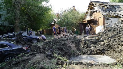 Наслідки ракетного удару РФ по Немишлянському району Харкова 19 серпня