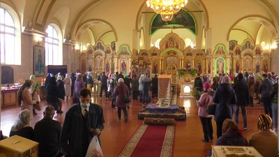 У Миколаєві віряни східного обряду святкують Вербну неділю У Миколаєві віряни східного обряду святкують Вербну неділю