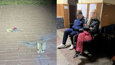 Чоловіку та жінці, які запускали салюти у Чернігові поліція повідомила про підозру