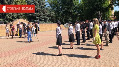 Урочиста частина під час вручення авто Урочиста частина під час вручення авто