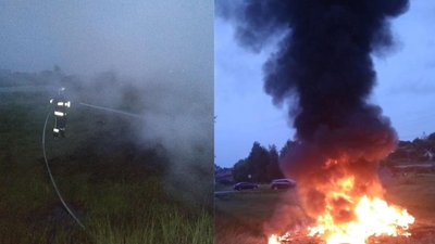 Біля Рівного рятувальники гасили купальське вогнище Біля Рівного рятувальники гасили купальське вогнище