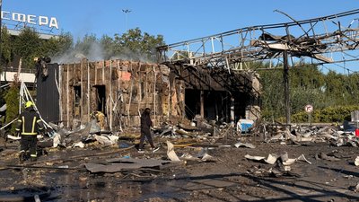 обстріл Києва 23 вересня 2026, пошкоджена АЗС