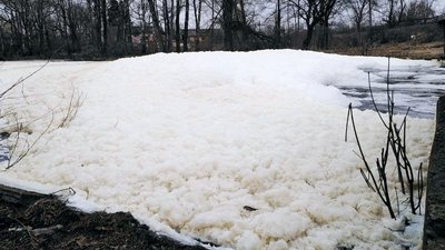 Річка Мена на Чернігівщині "запінилась": з чим це пов'язано та чи небезпечно — з'ясовувала екоінспекція Річка Мена на Чернігівщині "запінилась": з чим це пов'язано та чи небезпечно — з'ясовувала екоінспекція