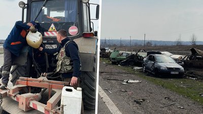 Харківські комунальники долучилися до прибирання траси на Чугуїв після боїв