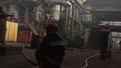 На Івано-Франківщині горить маслоблок на Бурштинській ТЕС На Івано-Франківщині горить маслоблок на Бурштинській ТЕС