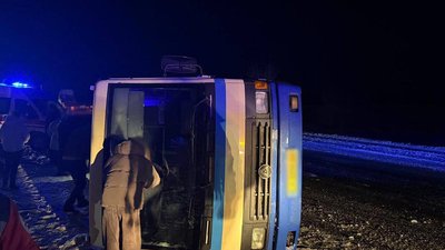 На Уманщині перекинувся рейсовий автобус