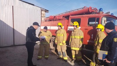 У Тягинській громаді на Херсонщині відновила роботу пожежно-рятувальна служба У Тягинській громаді на Херсонщині відновила роботу пожежно-рятувальна служба
