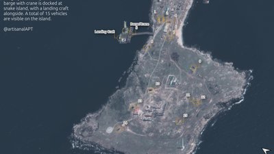 Готуються дістатися до півдня Одещини: російські військові встановлюють ППО на острові Зміїний Готуються дістатися до півдня Одещини: російські військові встановлюють ППО на острові Зміїний
