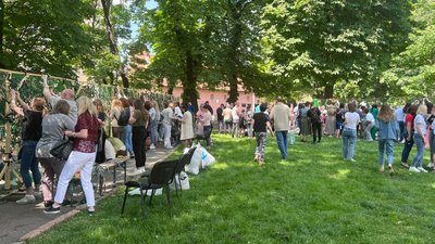 Акція з плетіння маскувальних сіток Акція з плетіння маскувальних сіток