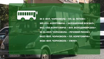 Короткі автобусні маршрути Ужгорода об’єднають у довші
