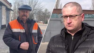 Сергій Карбазін та Павло Прядко, які отримали поранення та втратили колег