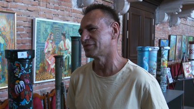 Художник Лев Чопенко на аукціоні "Артефакти мужності" Художник Лев Чопенко на аукціоні "Артефакти мужності"