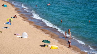 Санжійка, море, пляж, узбережжя Одещини